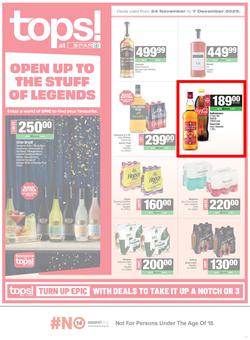TOPS at SPAR Namibia : Open Up To The Stuff Of Legends (24 November - 07 December 2025), page 1