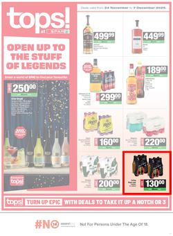 TOPS at SPAR Namibia : Open Up To The Stuff Of Legends (24 November - 07 December 2025), page 1
