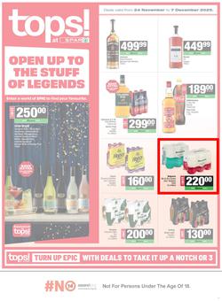 TOPS at SPAR Namibia : Open Up To The Stuff Of Legends (24 November - 07 December 2025), page 1
