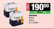 Corona Extra Cans-For 2 x 6 x 410ml