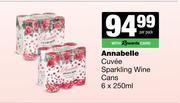 Annabelle Cuvee Sparkling Wine Cans-6 x 250ml Per Pack