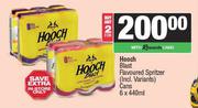 Hooch Blast Flavoured Spritzer Cans-For 2 x 6 x 440ml