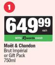 Moet & Chandon Brut Imperial Or Gift Pack-750ml