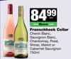 Franschhoek Cellar Chenin, Sauvignon, Chardonnay, Rose, Shiraz,Merlot Or Cabernet Sauvignon-750ml EA