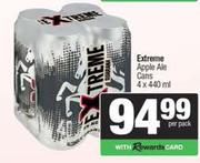 Extreme Apple Ale Cans-4 x 440ml Per Pack