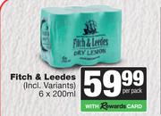 Fitch & Leedes-6 x 200ml Per Pack