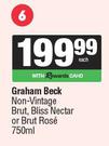 Graham Beck Non Vintage Brut, Bliss Nectar Or Brut Rose-750ml