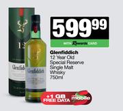 Glenfiddich 12 Year Old Special Reserve Single Malt Whisky-750ml