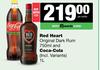 Red Heart Original Dark Rum 750ml & Coca Cola 1L-For Both