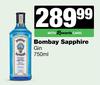 Bombay Sapphire Gin-750ml