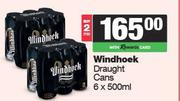 Windhoek Draught Cans-For 2 x 6 x 500ml