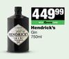 Hendrick's Gin-750ml