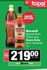 Bacardi Spiced Rum 750ml & Coca Cola 1L-For Both