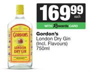 Gordon's London Dry Gin-750ml Each