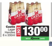 Castle Lager Handies-For 2 x 6 x 330ml