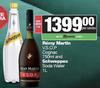 Remy Martin VSOP Cognac 750ml And Schweppes Soda Water 1Ltr-For Both Per Combo