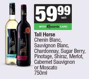 Tall Horse Chenin Blanc,Sauv,Chardonnay,Sugar Berry,Pino,Shiraz,Merlot,Cab Sauv Or Moscato-750ml