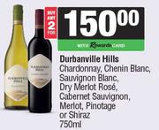 Durbanville Hills Chardonnay,Chenin,Sauv,Dry Merlot Rose,Cab Sauv,Merlot,Pinotage Or Shiraz-2x750ml