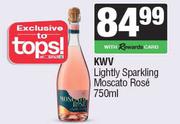KWV Lightly Sparkling Moscato Rose-750ml