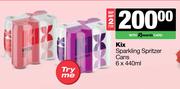 Kix Sparkling Spritzer Cans-For 2 x 6 x 440ml