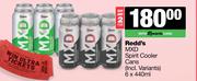 Redd's MXD Spirit Cooler Cans-For 2 x 6 x 440ml