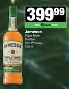 Jameson Triple Triple Distilled Irish Whisky-750ml