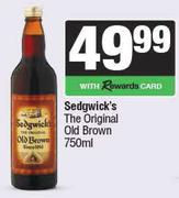Sedgwick's The Original Old Brown-750ml