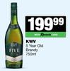 KWV 5 Year Old Brandy-750ml