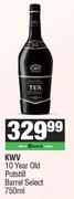 KWV 10 Year Old Potstill Barrel Select-750ml