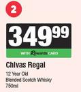 Chivas Regal 12 Year Old Blended Scotch Whisky-750ml