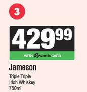Jameson Triple Triple Irish Whisky-750ml