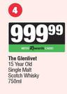 The Glenlivet 15 Year Old Single Malt Scotch Whisky-750ml