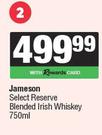 Jameson Select Reserve Blended Irish Whisky-750ml