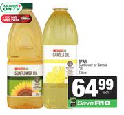 Spar Sunflower Or Canola Oil-2L