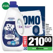 Omo Auto Capsules 420ml Or Liquid 2L-For 2