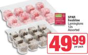 Spar Freshline Lamingtons Assorted-12s Per Pack