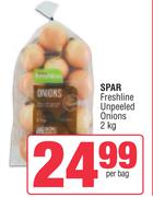 Spar Freshline Unpeeled Onions-2kg Per Bag