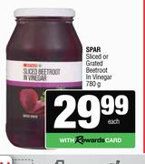 Spar Sliced Or Grated Beetroot In Vinegar-780g