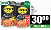 Koo Baked Beans In Tomato Sauce-For 2 x 400g