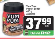 Yum Yum Peanut Butter Assorted-400g Each