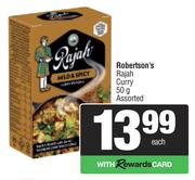 Robertsons Rajah Curry Assorted-50g