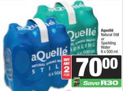 Aquelle Natural Still Or Sparkling Water-For Any 2 x 6 x 500ml