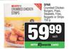 Spar Crumbed Chicken Burgers, Pops, Steaklets, Fries, Nuggets Or Strips-750g