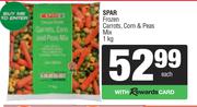 Spar Frozen Carrots, Corn & Peas Mix-1Kg