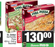 Dr. Oetker Ital Famillia Pizza Assorted-For Any 2 x 424g/544g
