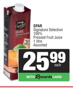 Spar Signature Selection 100% Pressed Fruit Juice Assorted-1L
