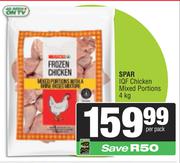 Spar IQF Chicken Mixed Portions-4Kg Per Pack