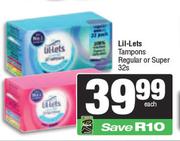 Lil-Lets Tampons (Regular Or Super)-32s Pack