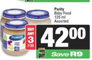 Purity Baby Food Assorted-For Any 3 x 125ml