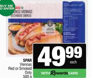 Spar Viennas (Red Or Smoked Only)-500g Each